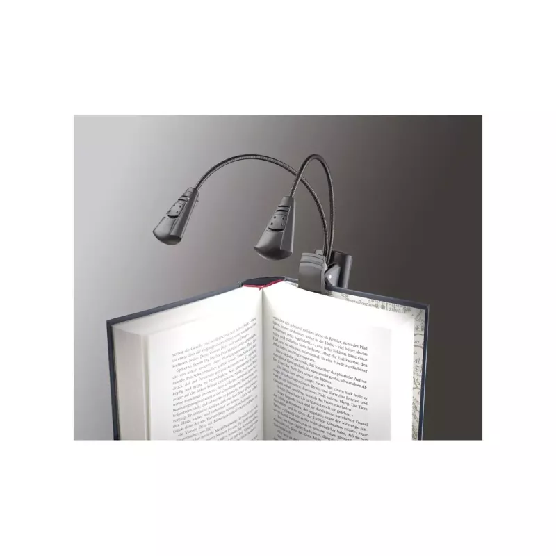 Lámpara LED para atril König & Meyer 12243 negra a pilas