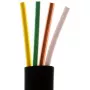 Cable de teléfono plano de 4 hilos S-Impuls 100 m, negro