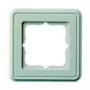 Marco embellecedor Tgate Telegärtner blanco PVC para tomas de pared y módulos