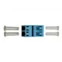 Adaptador de fibra óptica LC Telegärtner J08071A0000 azul