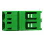 Adaptador de fibra óptica LC/APC Telegärtner J08071A0004 verde