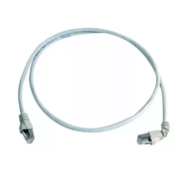 Cable de red Telegärtner Cat.7 MP8 FS 600 LSZH 1,0 m 1x ángulo de 90 grados gris