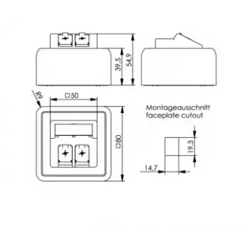 Toma Telegärtner H02000A0092 blanca