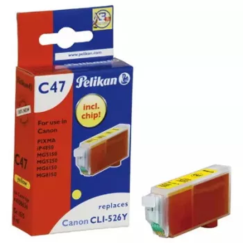 Cartucho de tinta Pelikan C47 amarillo – tinta pigmentada, pack individual (1 ud.)