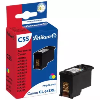 Cartucho de tinta Pelikan C55, tinta pigmentada de color 6 ml, tricolor CMY, 1 ud.