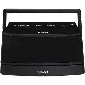Altavoz estéreo portátil TECHNISAT ISIBOX 1 — 4 W RMS, con cable e inalámbrico, batería integrada, USB-C, negro