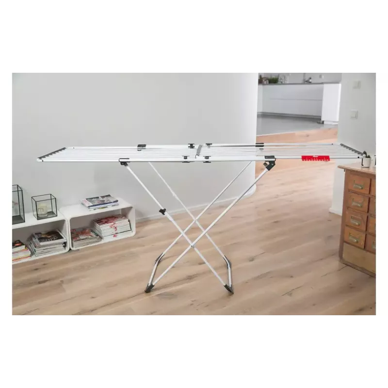 Tendedero de pie VILEDA Doble 157246 — aluminio y acero, 22 m de superficie de secado, plegable, 209 cm de longitud