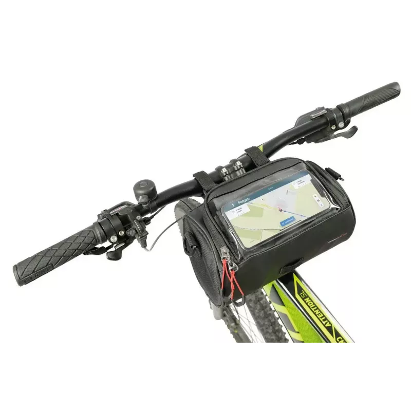 Bolsa de bicicleta TROIKA BKB30/BK frontal 4 L nailon PVC lona negro