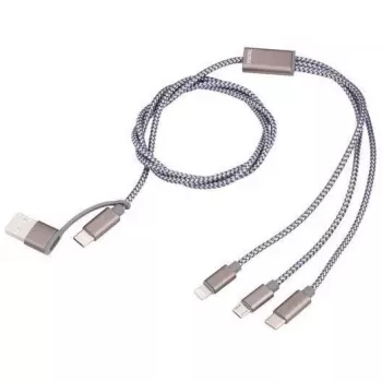 Cable de carga USB-C a USB-A TROIKA CBL30/GY, 1 m, gris