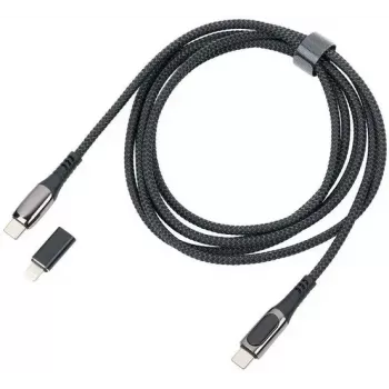Cable de carga TROIKA SPEEDY XL negro – cable USB de carga y datos, modelo CBL20/BK