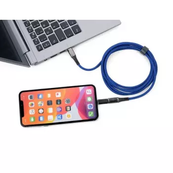 Cable de carga TROIKA SPEEDY XL USB-C 2 m azul