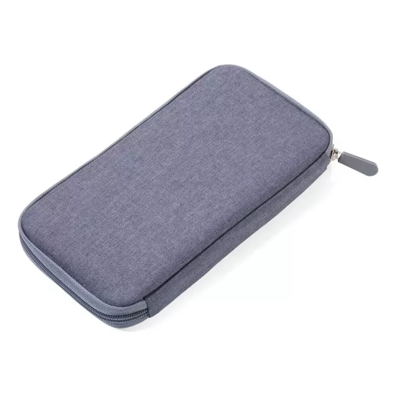Carpeta de documentos TROIKA SAFE FLIGHT gris poliéster