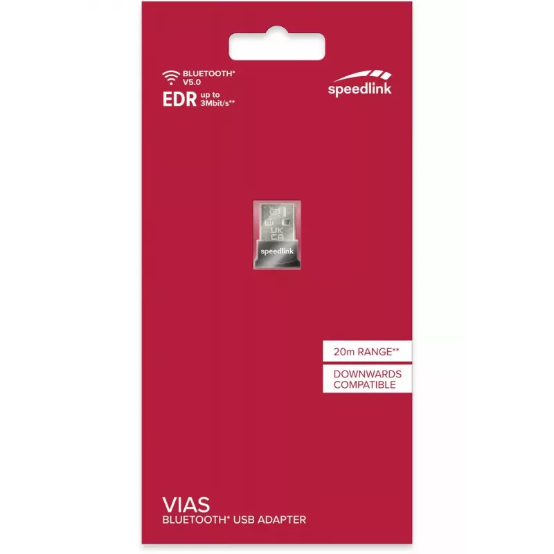 SpeedLink VIAS Nano adaptador USB Bluetooth 5.0, negro