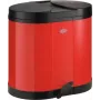Papelera Wesco Ökosammler Beta roja 20 L, modelo 112747, estructura de acero, apertura con pedal