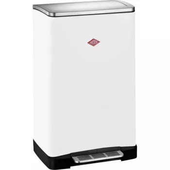 Papelera Wesco Big Double Boy blanco mate 112755 — 2 compartimentos
