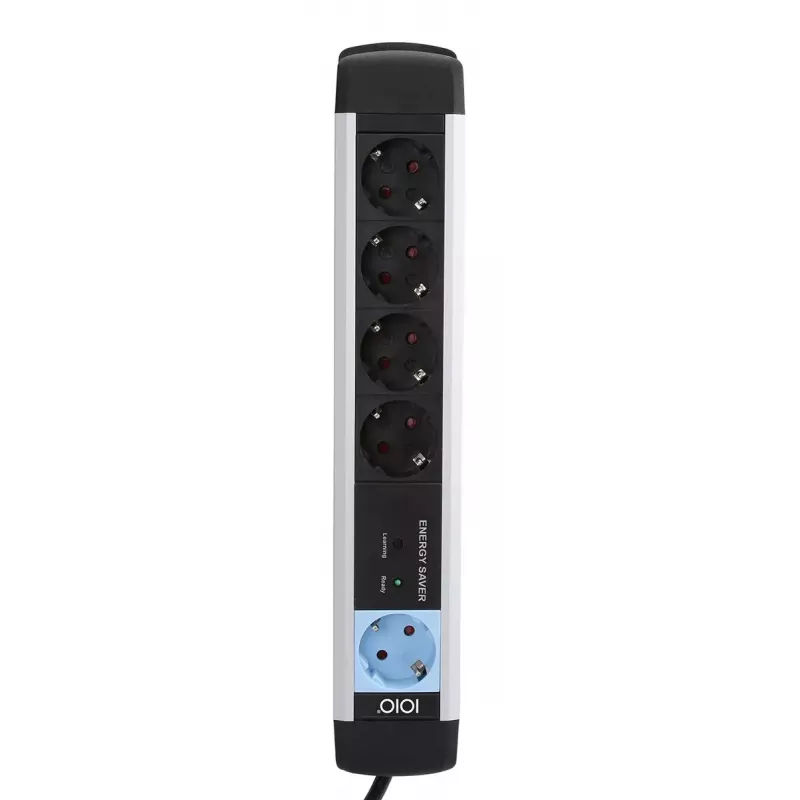 Regleta de alimentación Olympia MS 2500 1,5 m 5 tomas de corriente para interior negro plateado