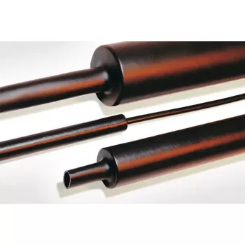 Tubo termorretráctil HellermannTyton 323-20750, negro, 1 m de longitud, diámetro 2,2–7,5 cm, pack de 5