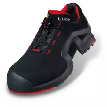 Calzado de seguridad Uvex 85162 unisex adultos negro rojo microfibra PU