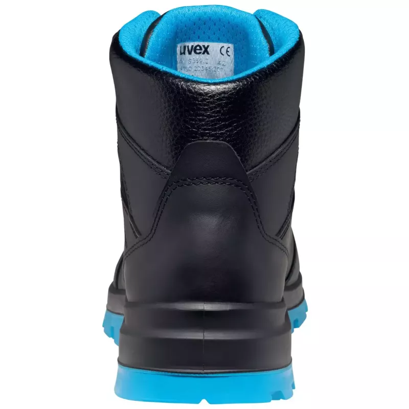 Botas de seguridad Uvex xenova BOA S1P unisex adultos negro azul piel PU