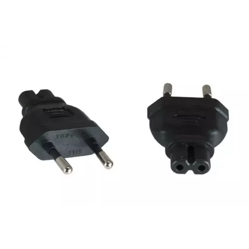 Adaptador de red EFB Elektronik EB515.8 conector macho CEE7/16 Euro a IEC C7 (conector hembra Euro-8)