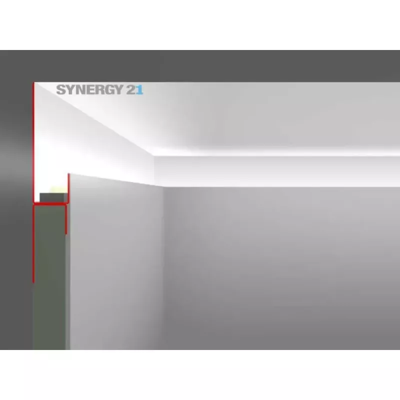 Set de montaje Synergy 21 S21-LED-PR00150 blanco zinc