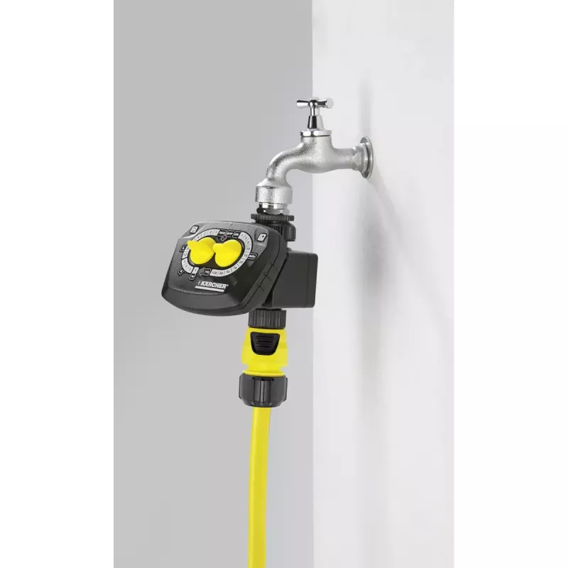 Temporizador de riego mecánico Kärcher WT 4.000 negro amarillo