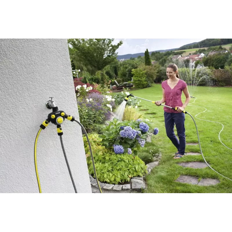 Temporizador de riego mecánico Kärcher WT 2.000 negro amarillo