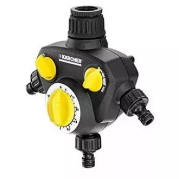 Temporizador de riego mecánico Kärcher WT 2.000 negro amarillo