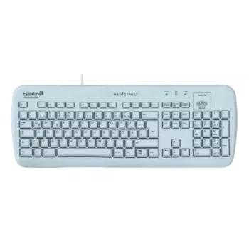 Teclado Medigenic Essential VM9205 Medical USB PS/2 alemán blanco