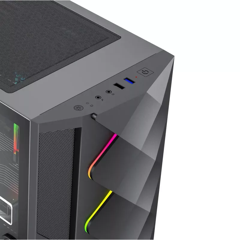 PC Hyrican GAMEMAX Diamond BK 7795 — AMD Ryzen 5 5500, 16 GB DDR4, 1 TB SSD, NVIDIA GeForce RTX 5050, Windows 11 Home, negro