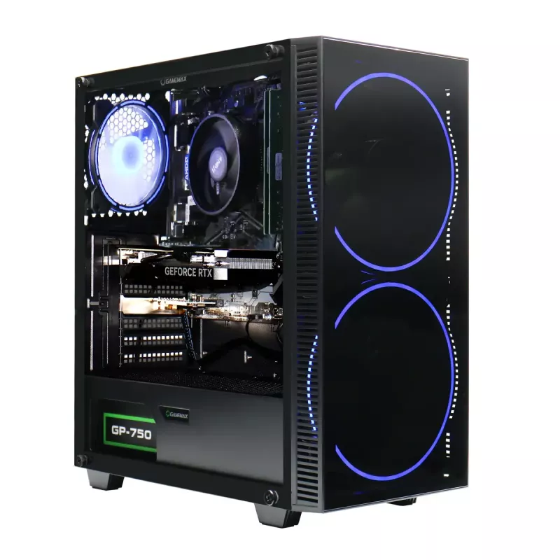 PC de sobremesa Hyrican GAMEMAX negro Hole 7811 — Intel Core i5-14400F, 16 GB DDR5, 1 TB SSD, GeForce RTX 5060 Ti, Windows 11