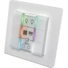 Panel interruptor de pared eQ-3 Homematic IP pulsador de pared 6 canales plástico blanco