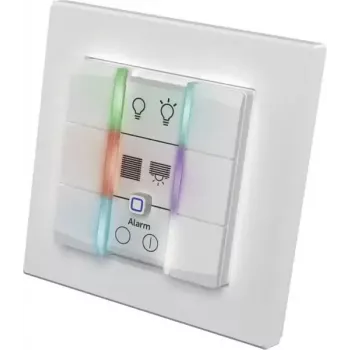 Panel interruptor de pared eQ-3 Homematic IP pulsador de pared 6 canales plástico blanco
