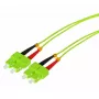 Cable de fibra óptica Tecline 796SS00 SC OM5 0,5 m verde lima