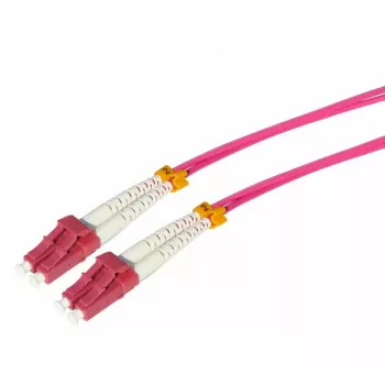 Cable de fibra óptica Tecline 798SS00 SC OM4 0,5 m rosa violeta