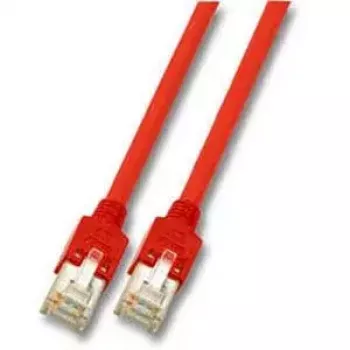 Cable de red EFB Elektronik RJ45 (X) S/FTP Cat5e rojo 3 m