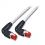 EFB Elektronik K4137GR.3 cable de red RJ45, Cat.6A S/FTP, acodado 2x90°, 3 m, gris