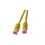 Cable de red EFB Elektronik RJ45 S/FTP Cat6a 10 m amarillo