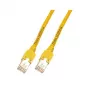 EFB Elektronik K8075.1,5 cable de red RJ45, Cat.5e F/UTP, 1,5 m, amarillo