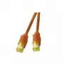 Cable de red EFB Elektronik 0,5 m RJ45 Cat6a naranja