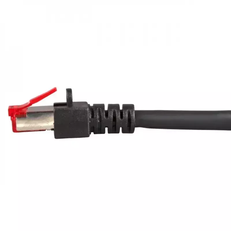 Cable de red EFB Elektronik RJ45 S/FTP Cat6 negro 30 m