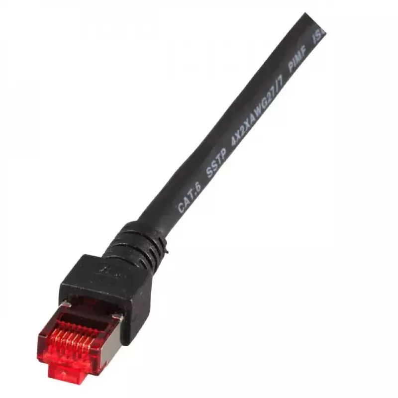 Cable de red EFB Elektronik RJ45 S/FTP Cat6 negro 30 m