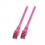 Cable de red EFB Elektronik RJ45 S/FTP Cat.6 10 m magenta