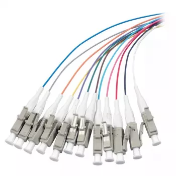 Cable de fibra óptica EFB Elektronik O3482.2 2 m LC negro marrón verde gris naranja rosa rojo turquesa violeta blanco amarillo