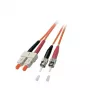 Cable de fibra óptica EFB Elektronik O6353.10 10 m SC ST naranja