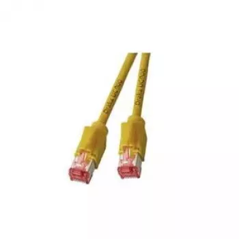 Cable de red EFB Elektronik RJ45 S/FTP Cat6a 20 m amarillo