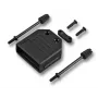 EFB Elektronik Carcasa D-Sub Flip-Top, 15 pines, negro