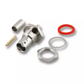 Conector de cable BNC EFB Elektronik 52515.1, acabado plateado
