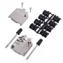 EFB Elektronik DTZK37-K Carcasa D-Sub totalmente metálica, 37 pines, plateado
