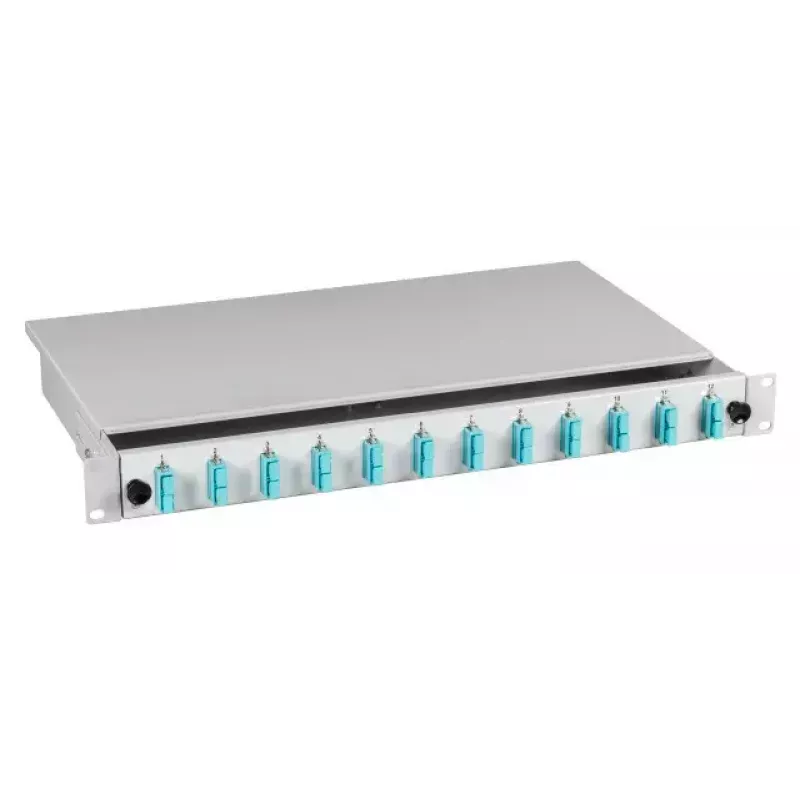 EFB Elektronik B71203.12OM3 Caja de empalmes de fibra óptica, SC 50/125 µm OM3, 12 pigtails/6 acopladores, extraíble